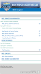 Mobile Screenshot of blueridgesoccerleague.org
